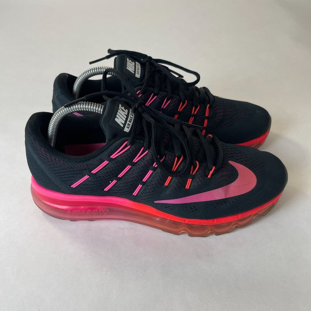 Nike Womens Air Max 2016 Black Running Shoes Sneakers Size 9.5 (806772-006)